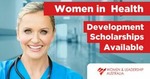 Learn more about health sector women’s leadership scholarships 